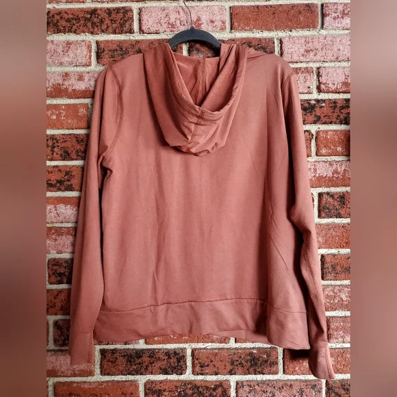 Vuori Women's Rust Colored Zip-Up Hoodie - Picture 2 of 5